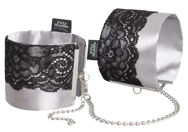 Fifty Shades of Grey Play Nice Satin & Lace Wrist Cuffs
