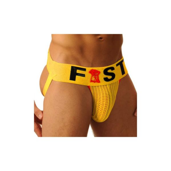 Jockstrap Fist Logo Gelb