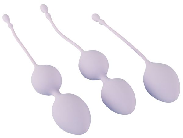 ELORIN Loveball Training Set 3‑teilig – Liebeskugeln & Beckenbodentraining aus Silikon