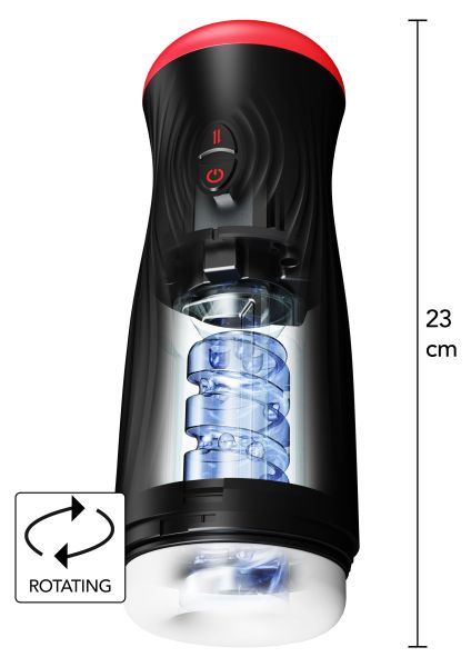Hidden Desire Fusion X Vortex Thrust automatischer Masturbator in Schwarz 1