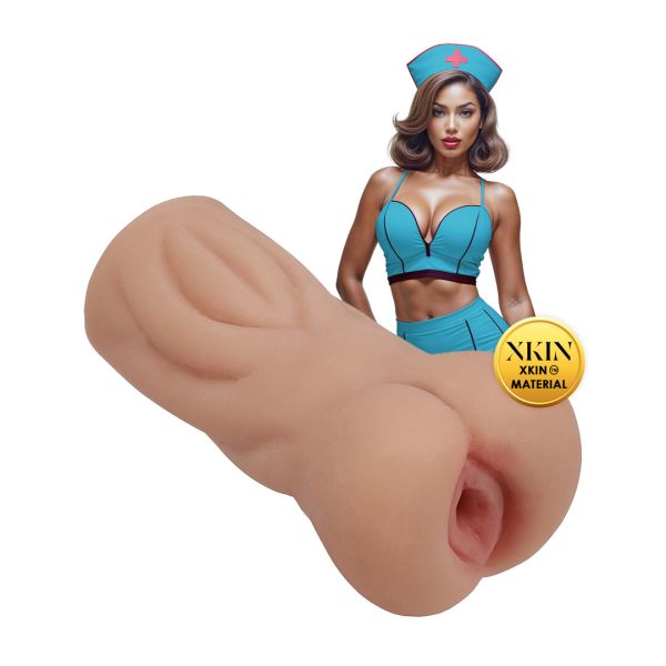 Xkin Career Girls Naughty Nurse Trixie Nightshift kleiner Masturbator in Hellbraun 1