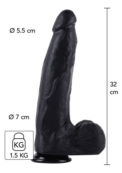 Hidden Desire Extreme XXL Dildo in Schwarz 1
