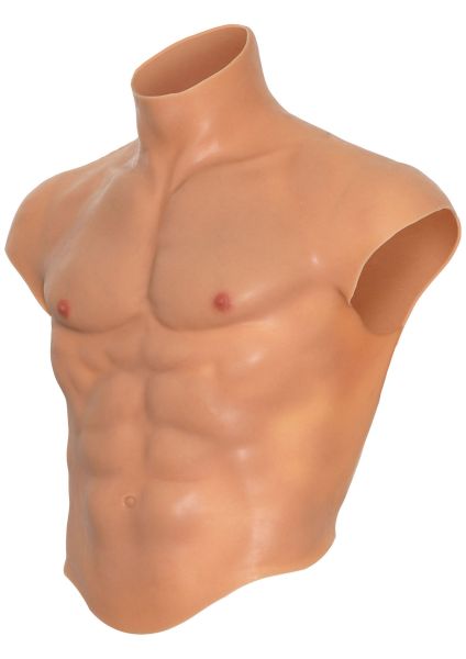 Hidden Desire Alter Ego Male Torso Shirt mit Sixpack in Hautfarben 1