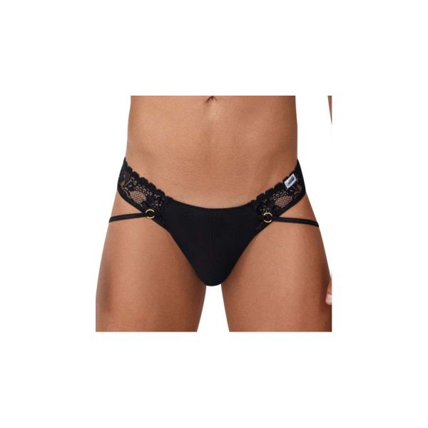 CandyMan Sexy String aus Spitze Rati Schwarz