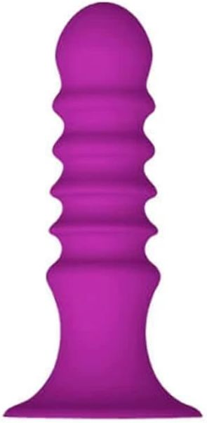 Dream Toys Ribbed Plug with suction cup