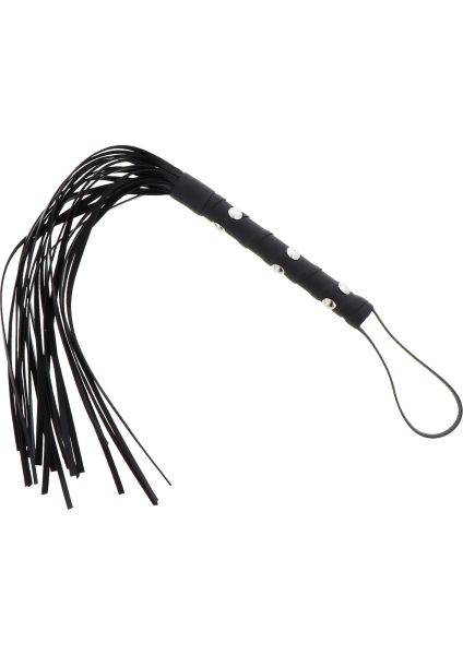 Hidden Desire Extreme Flogger mit Nieten in Schwarz 1