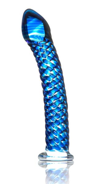 Icicles No. 29 Glasdildo Blau