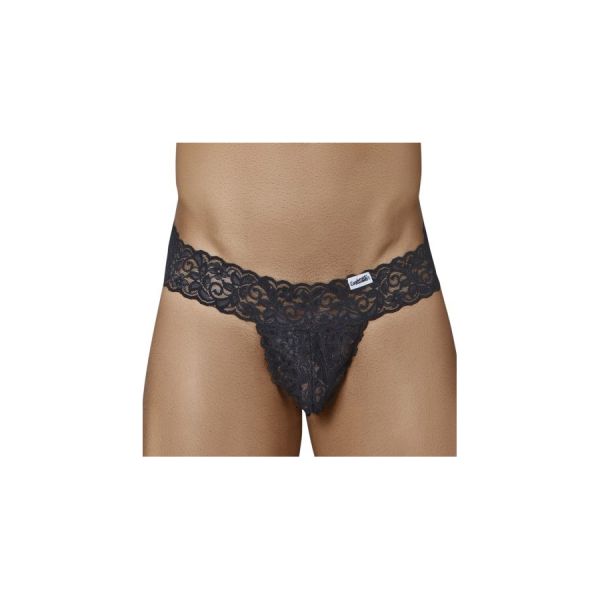 CandyMan Tlazol Spitzen-String Schwarz