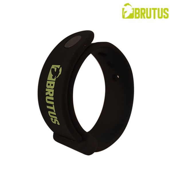 Brutus The Watch Band Click Snap Cock And Ball Ring Schwarz