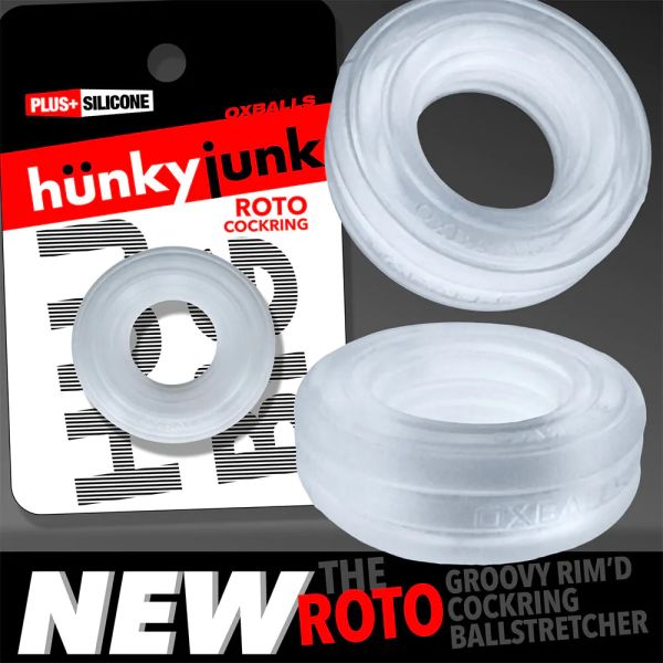 Hünkyjunk Roto Grooved Cockring Klar