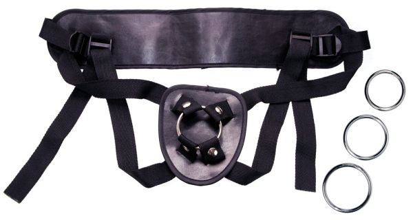 You2Toys Universal Harness Umschnallgurt mit drei Ringen in Schwarz 1