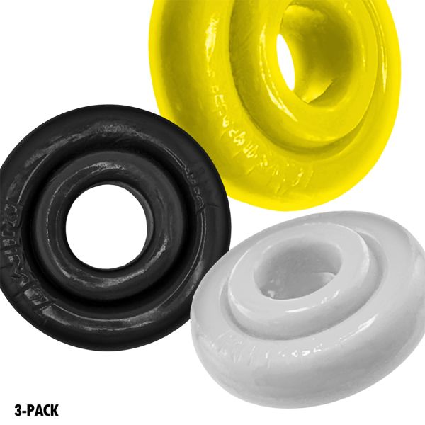 Oxballs RIMRINGZ Multi Size 3-Pack Cockrings Shockwave