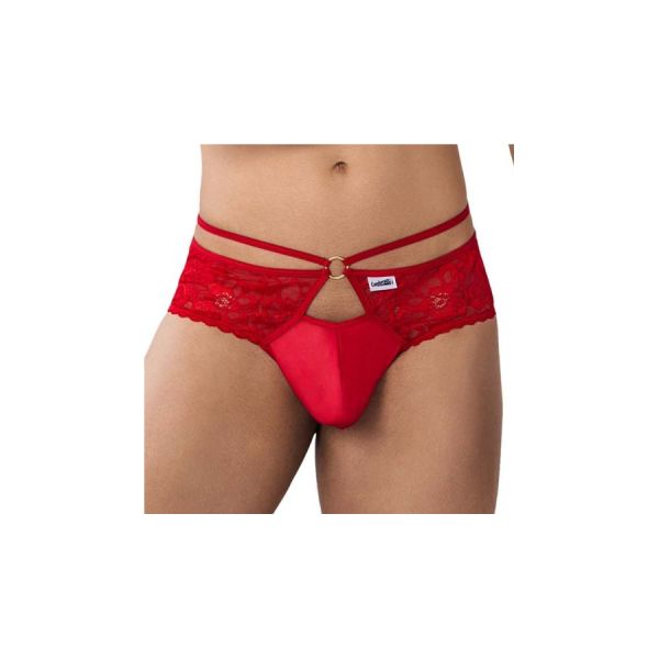 CandyMan Spitzen-String mit Schnürung ATARGIS Rot