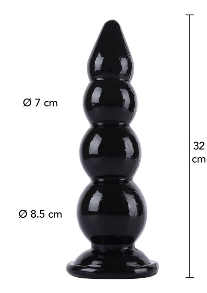 Hidden Desire Buttplug Balls 32 cm Analplug Schwarz
