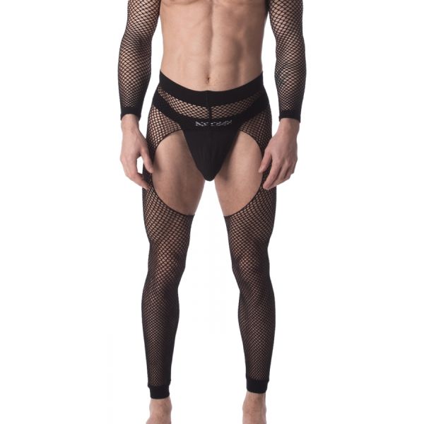 BARCODE Berlin Cacci Netz Leggings Schwarz