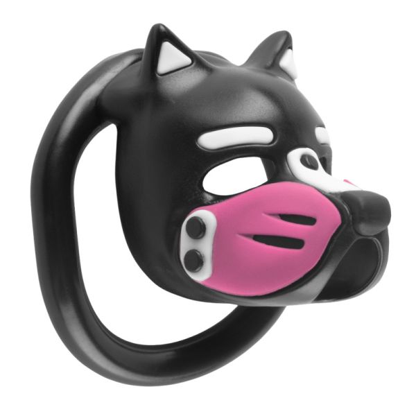 Puppy Cage Keuschheitskäfig Schwarz-Rosa