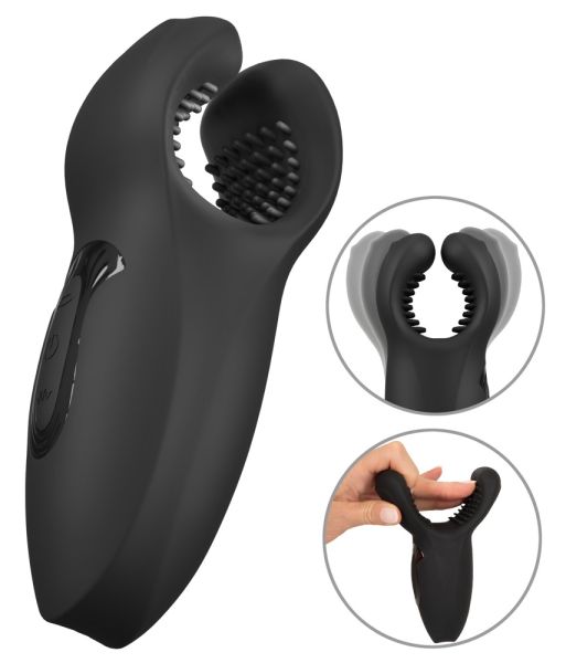 Rebel Man Wand with Vibration and Moving Wings Masturbator Schwarz