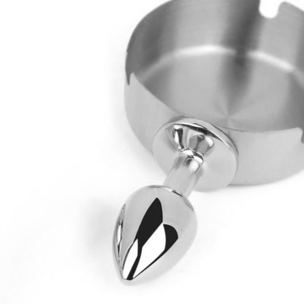 BDSMaster Ashes Analplug mit Ascher in Silber 1