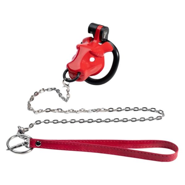 CockLock Minodick Keuschheitskäfig Rot