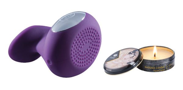 MINDS of LOVE Sweetie Massage Set Auflegevibrator mit Massagekerze