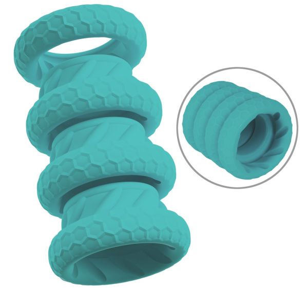 3 in 1 Cock & Ball Ring Set von You2Toys – Flexibles 4-teiliges Ringsystem