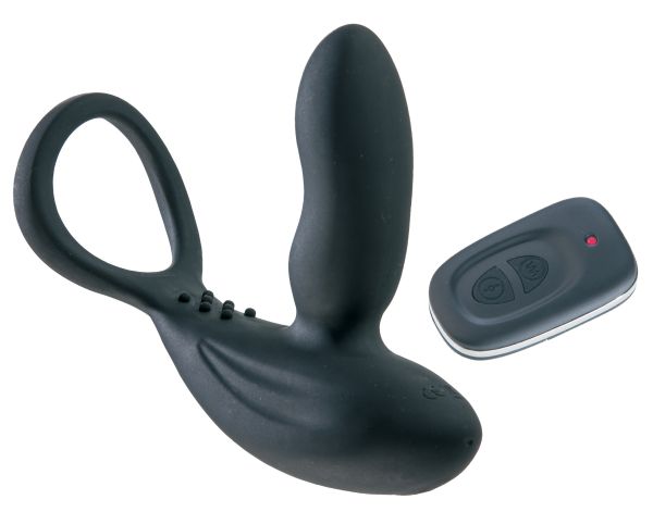 Malesation Love Rider Prostatavibrator mit Hodenring und Fernbedienung in Schwarz 2