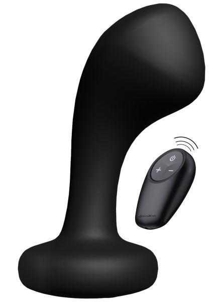 Hidden Desire Extreme Bullshead Analplug mit Vibration in Schwarz 1