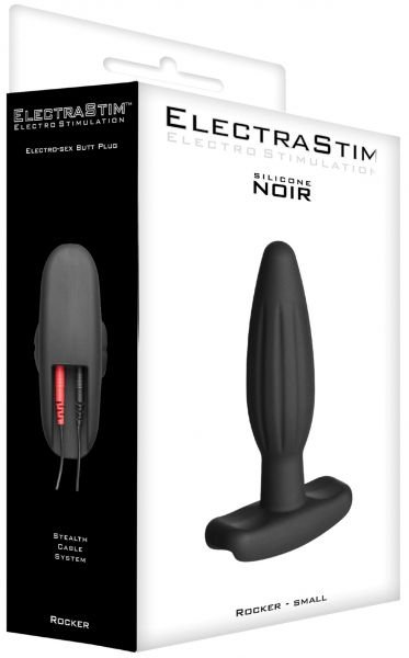 ElectraStim Silicone Noir Rocker Small Butt Plug