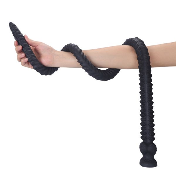 DoublePlayz Pik Snake Langer Dildo Schwarz