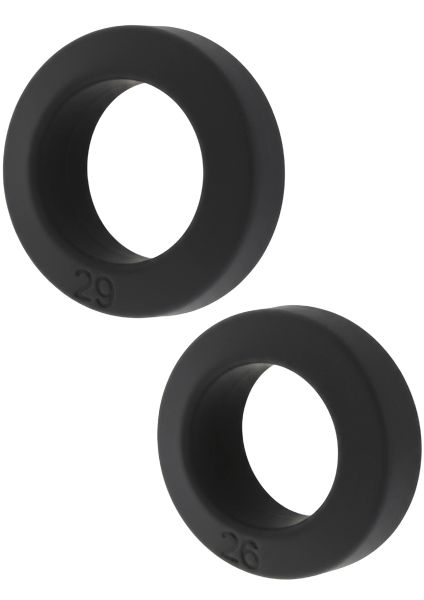 Hidden Desire Extreme Double Stackers Penisringe 2er Set in Schwarz