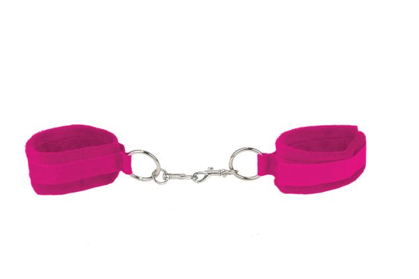 Ouch! Velcro Cuffs Klettfesseln für Hand oder Fuß in Pink 1