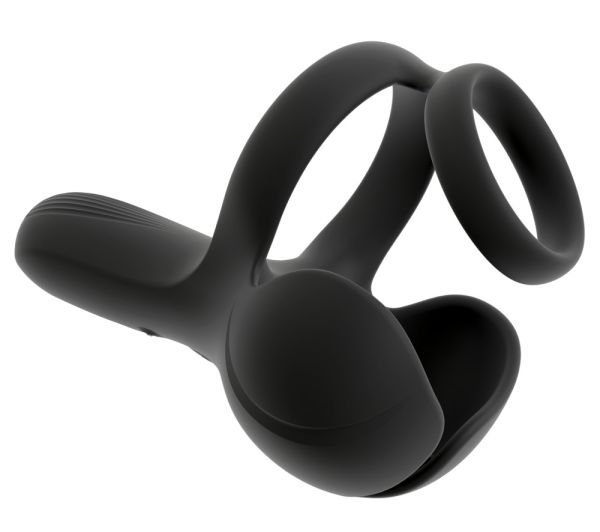 Rebel Ball Massager with Perineum Stimulator Hodenvibrator Schwarz