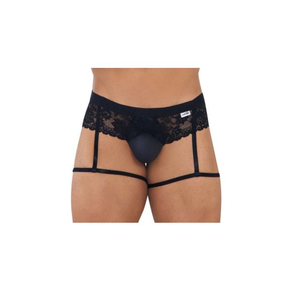 CandyMan Eros-Spitzen-Jockstrap Schwarz