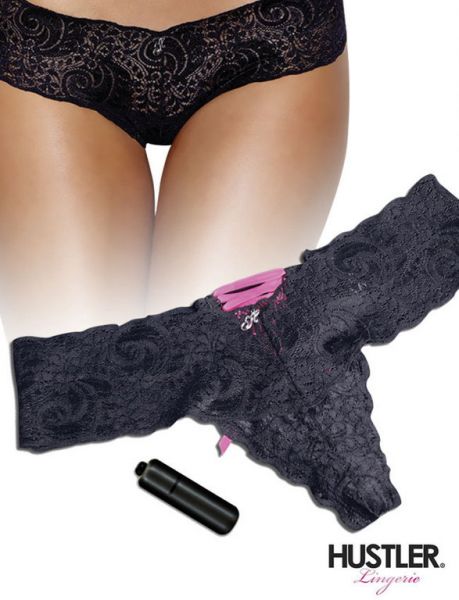 Vibrating Panty black-pink