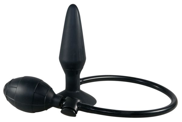 You2Toys True Black aufblasbarer Analplug mit Saugfuß in Schwarz 1