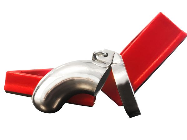 Black Label Piss Tube Keuschheitskäfig aus Edelstahl