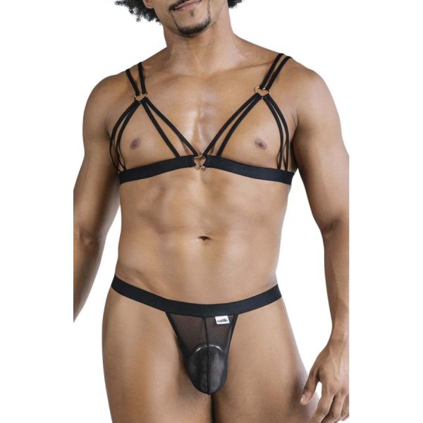 CandyMan String und Bra Izor Schwarz