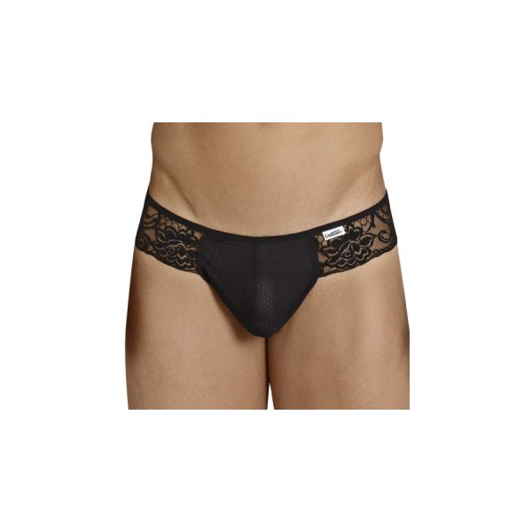 CandyMan Spitzen-String Teolt Schwarz