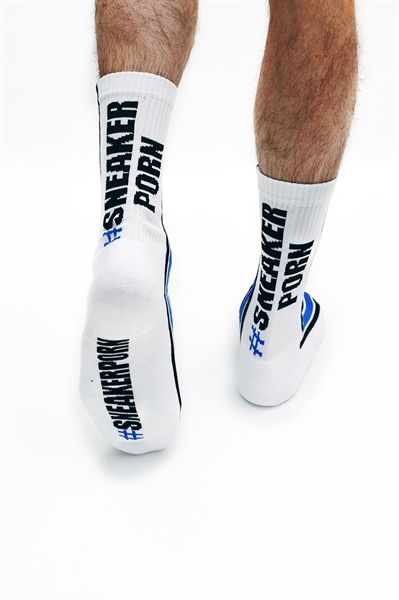 #Sneakerporn Socks White Blue