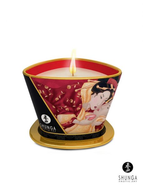 Shunga - Massage Candle Strawberry