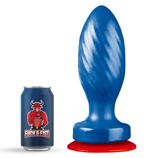 Fuck & Fist Gap Trainer Oval Analplug Blau