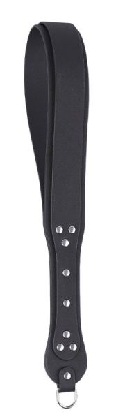 BDSMaster Fetisch Paddle mit zwei Zungen in Schwarz 1