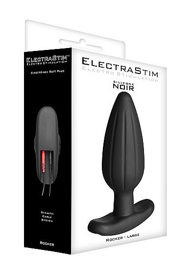 ElectraStim Silicone Noir Rocker Large Butt Plug