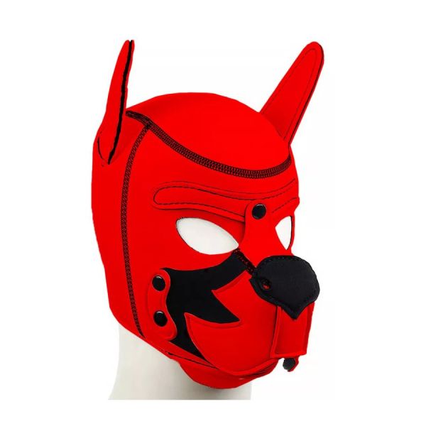 Kinky Puppy Fox Puppy Fuchswelpe Maske rot-schwarz
