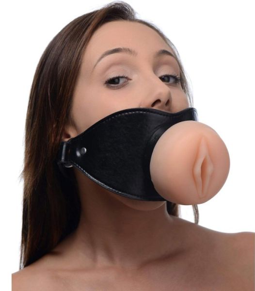 BDSMaster Knebel mit Masturbator Vagina 7