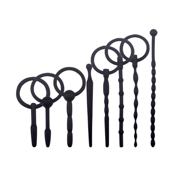 Urethralplay Set mit 8 Silikon-Urethra-Stäben