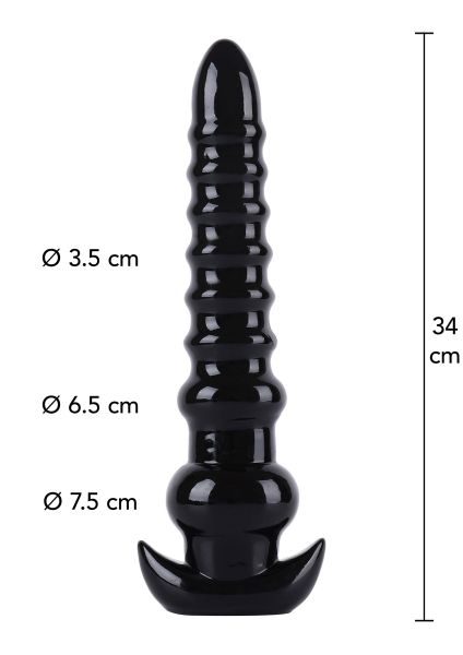 Hidden Desire Anal Drill 34 cm Analspielzeug Schwarz