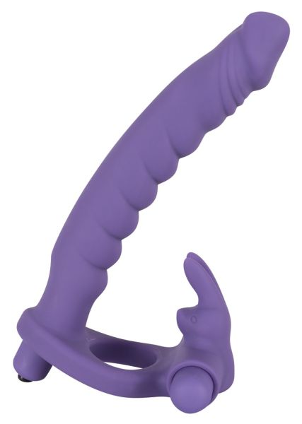 You2Toys Double Delight Penisring mit Dildo und Bunny in Lila 1