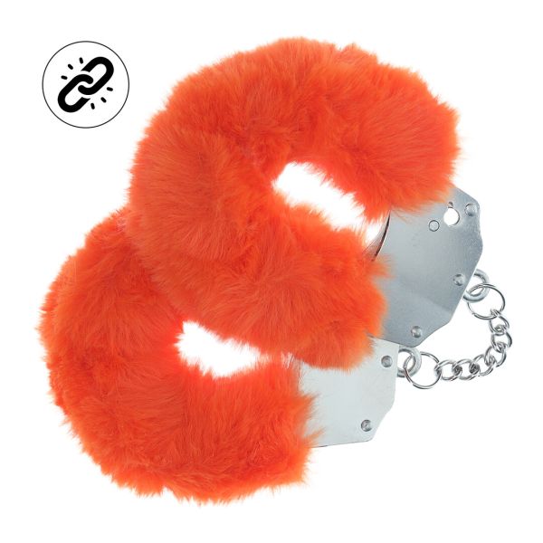 Ouch! Heavy Duty Fluffy Handschellen in Orange 1