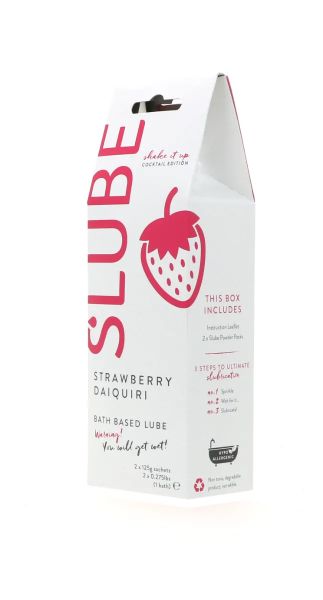 Slube STRAWBERRY DIAQUIRI Single Bath Play Lube 2 x 125g